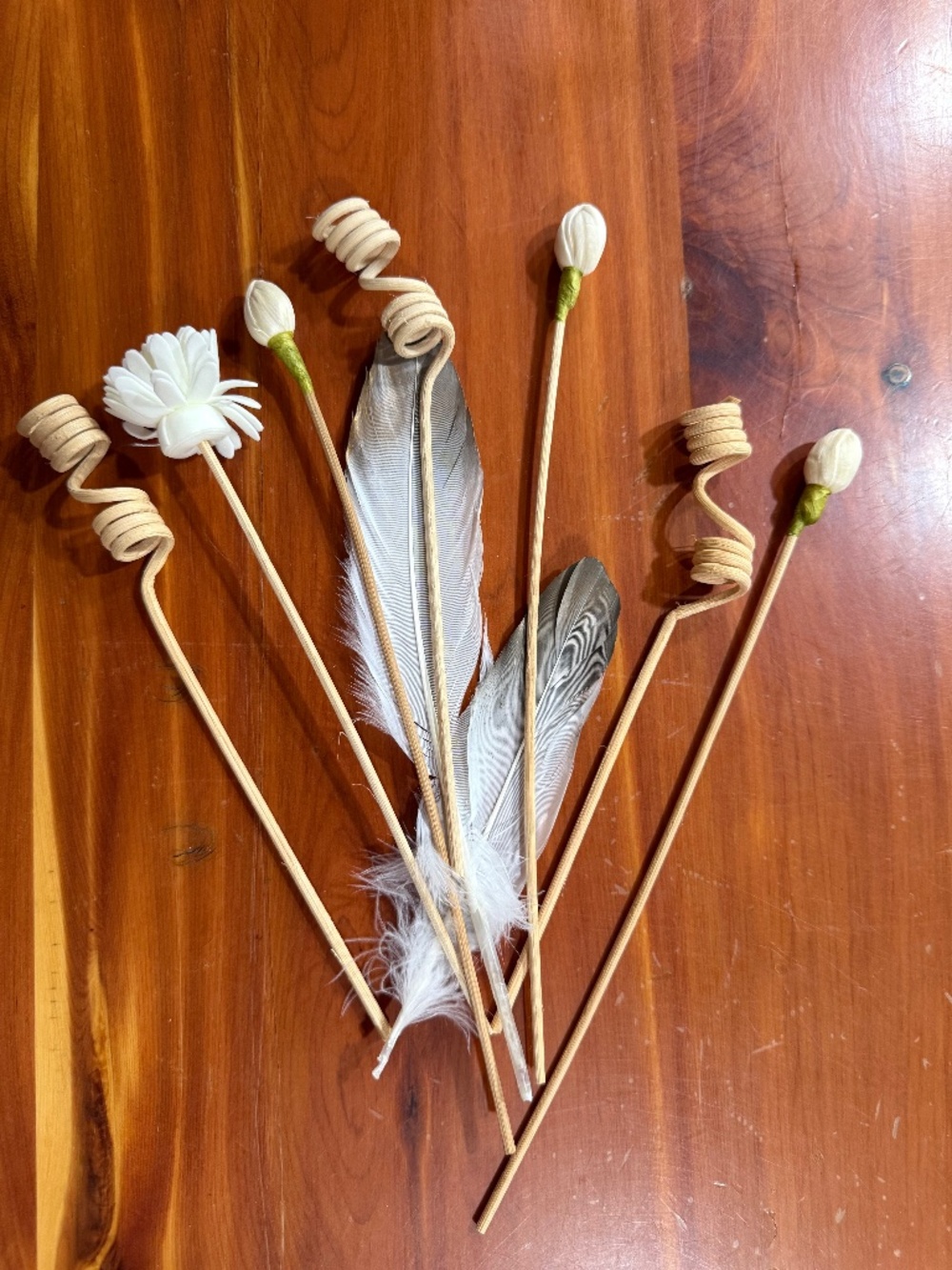 Incense wood and feather bottle inserts NWOT